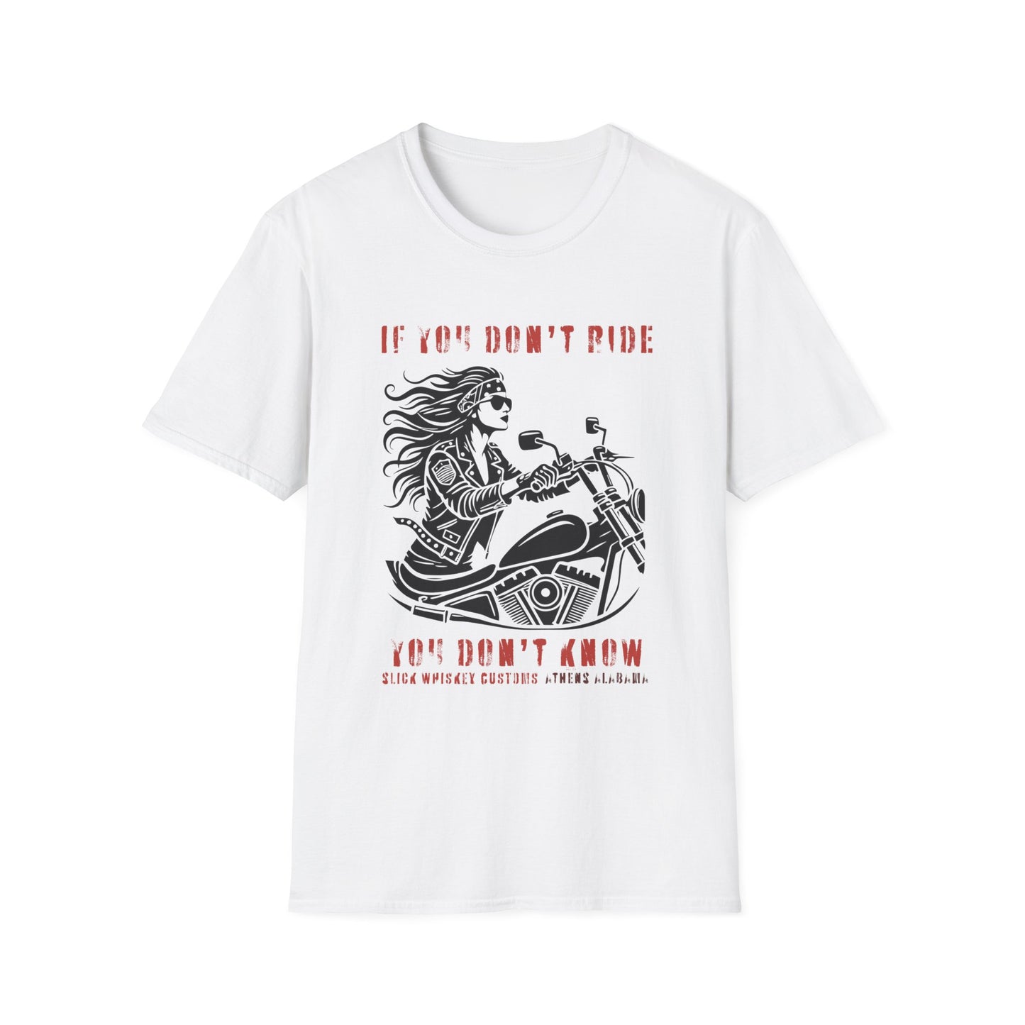 SWC Collection- Girl if you dont ride Motorcycle Enthusiast T-Shirt, If You Don't Ride You Don't Know, Unisex Tee, Gift for Bikers, Casual Wear, Summer Outing