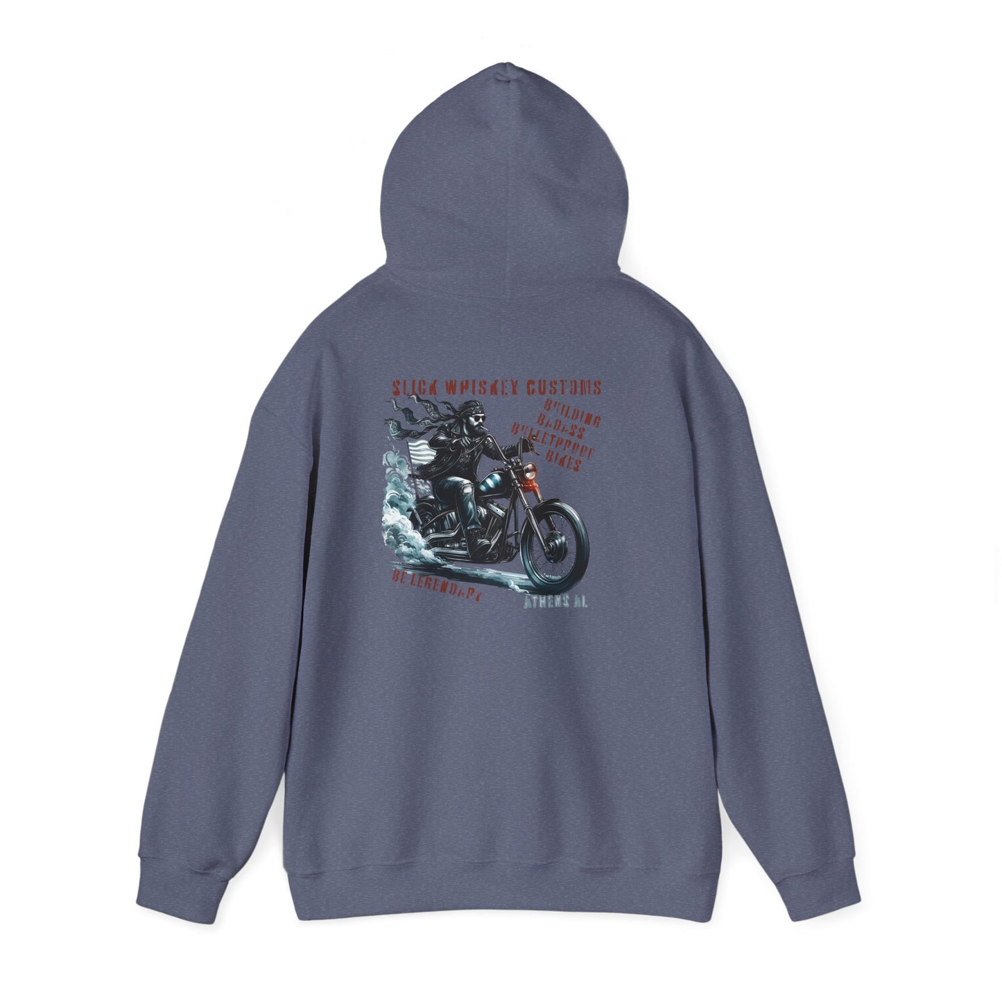 SWC Collection- Legendary Vintage Motorcycle Graphic Hoodie, Unisex Sweatshirt for Bikers, Comfortable Winter Apparel, Gift for Motorbike Lovers, Cozy Casual Wear