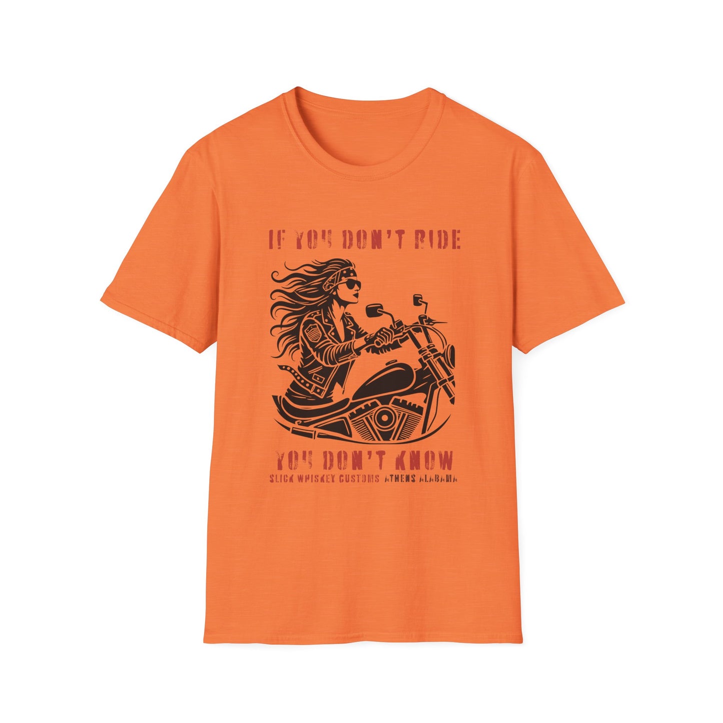 SWC Collection- Girl if you dont ride Motorcycle Enthusiast T-Shirt, If You Don't Ride You Don't Know, Unisex Tee, Gift for Bikers, Casual Wear, Summer Outing