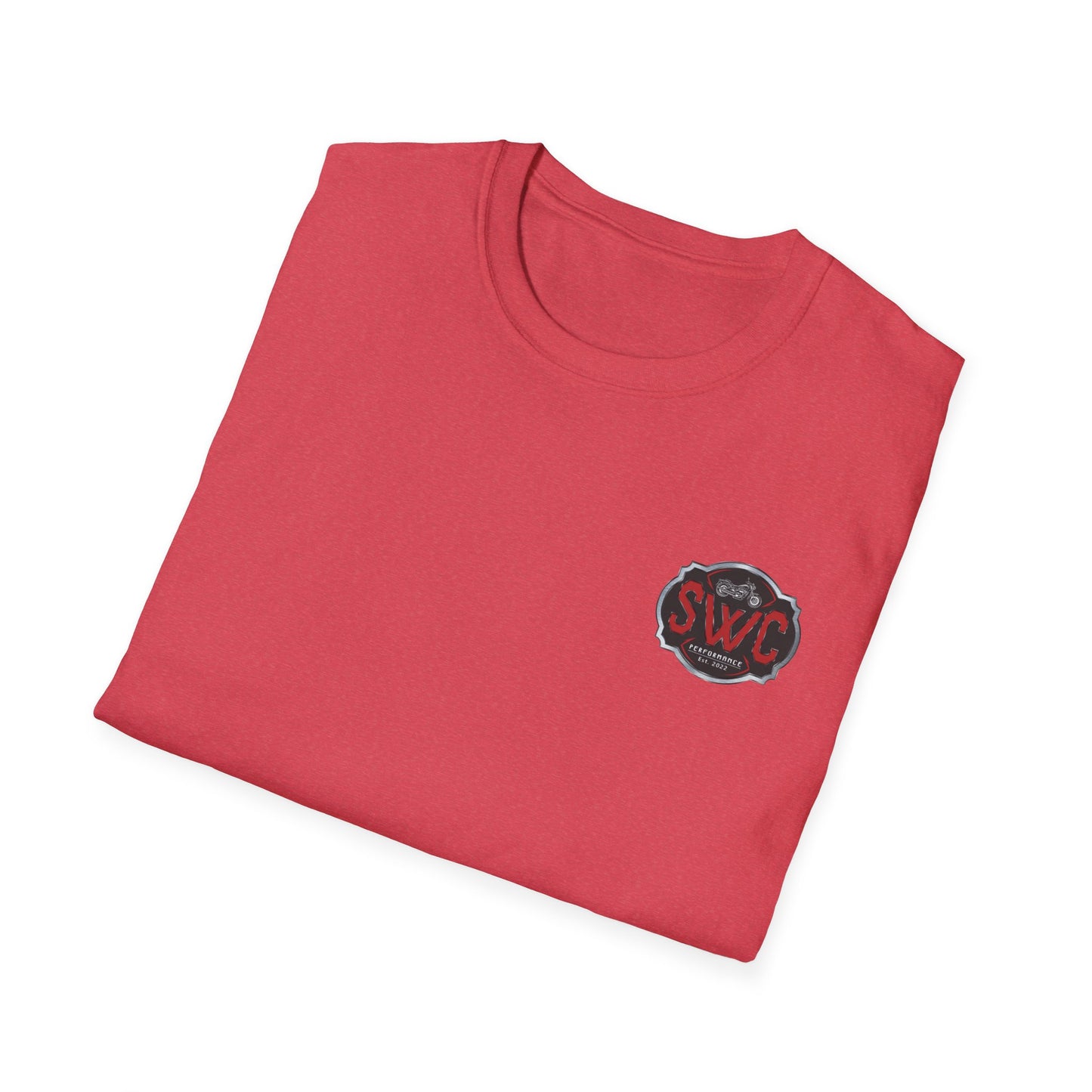 SWC Collection- Legendary Custom Motorcycle Graphic T-Shirt, Unisex Softstyle Tee, Vintage Biker Shirt, Ideal for Riders, Gift for Motorcycle Lovers, Casual Wear