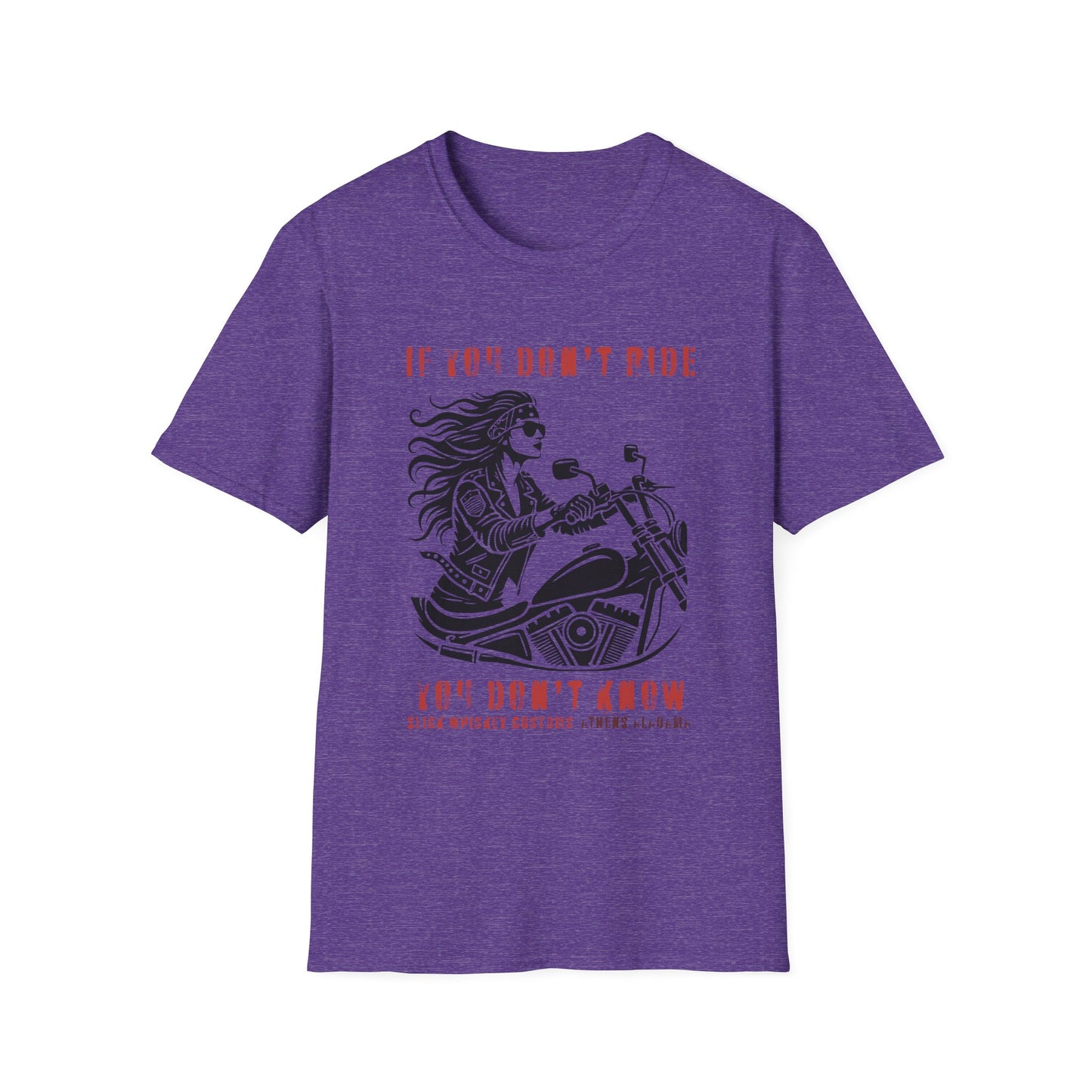 SWC Collection- Girl if you dont ride Motorcycle Enthusiast T-Shirt, If You Don't Ride You Don't Know, Unisex Tee, Gift for Bikers, Casual Wear, Summer Outing