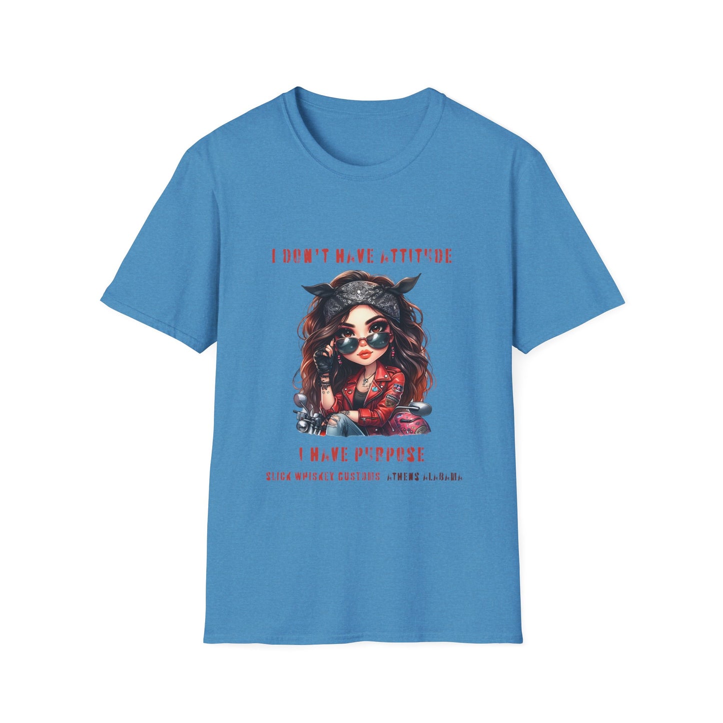 SWC Collection- Girl Attitude & Purpose T-Shirt, Funny Graphic Tee, Unique Gift for Her, Statement Shirt, Casual Everyday Wear