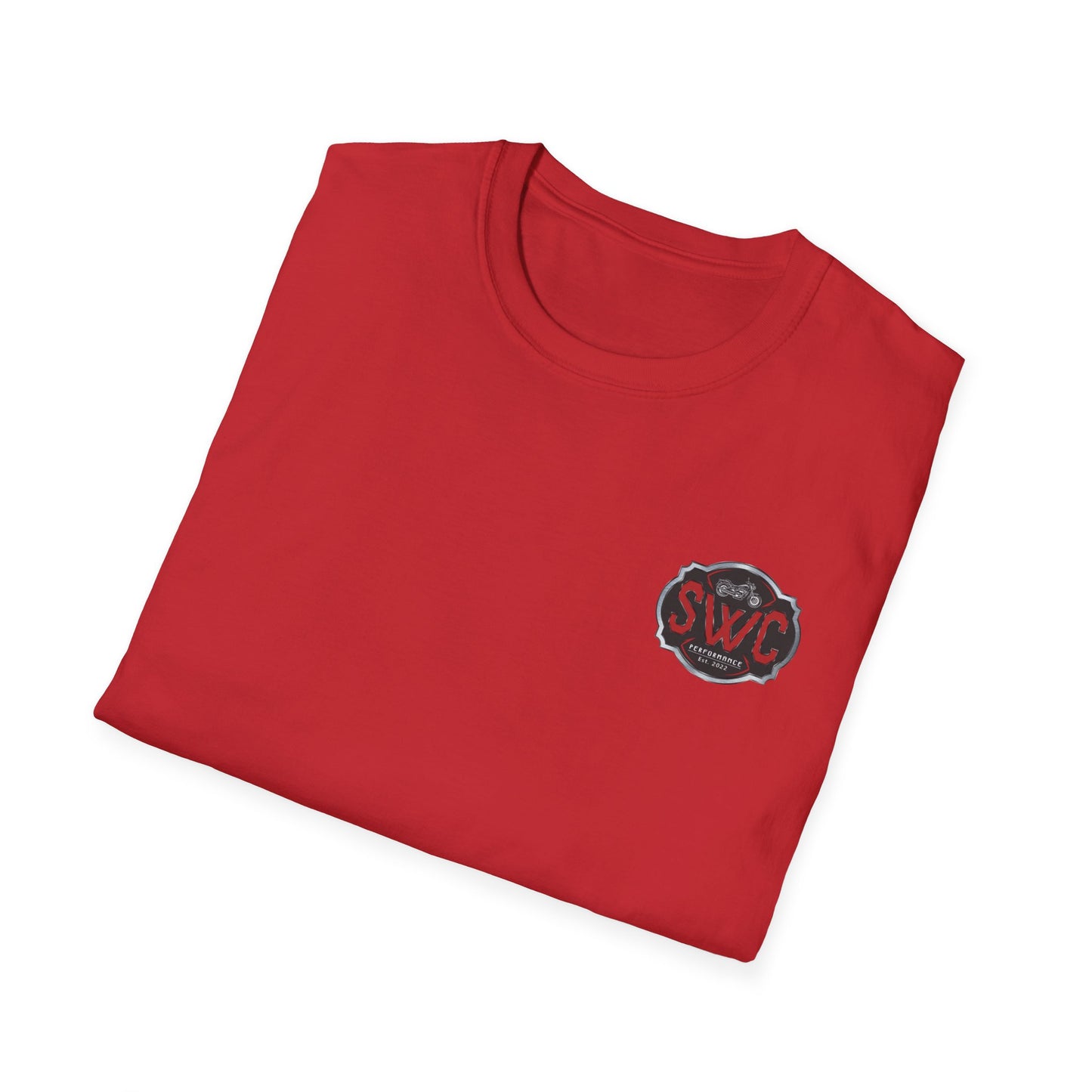 SWC Collection- Legendary Custom Motorcycle Graphic T-Shirt, Unisex Softstyle Tee, Vintage Biker Shirt, Ideal for Riders, Gift for Motorcycle Lovers, Casual Wear