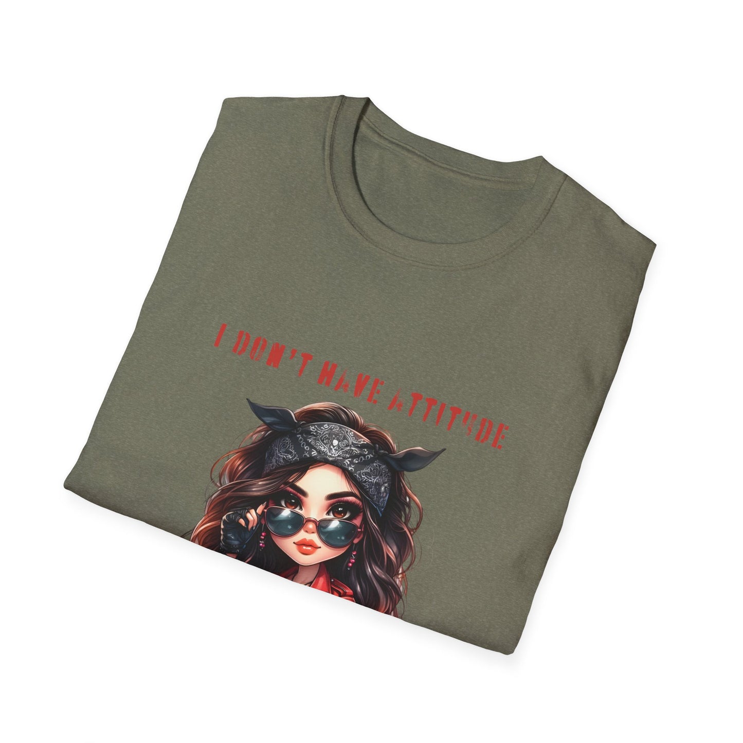SWC Collection- Girl Attitude & Purpose T-Shirt, Funny Graphic Tee, Unique Gift for Her, Statement Shirt, Casual Everyday Wear