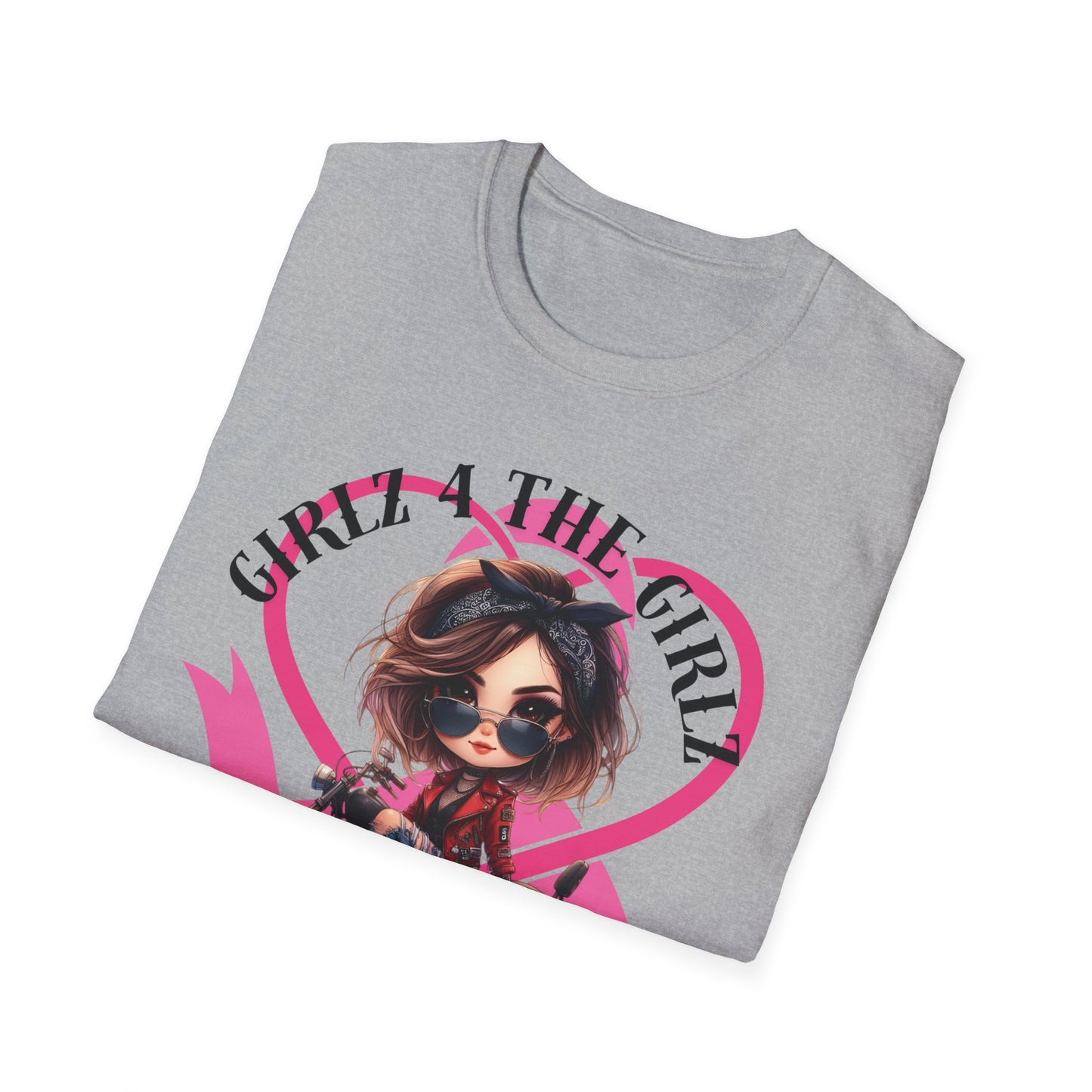 SWC Collection- 2025 Ribbon Run Breast Cancer Awareness, Biker Girl T-Shirt, Cool Motorcycle Tee, Gift for Bikers, Casual Style Top, Birthday Present, Unisex Graphic Shirt