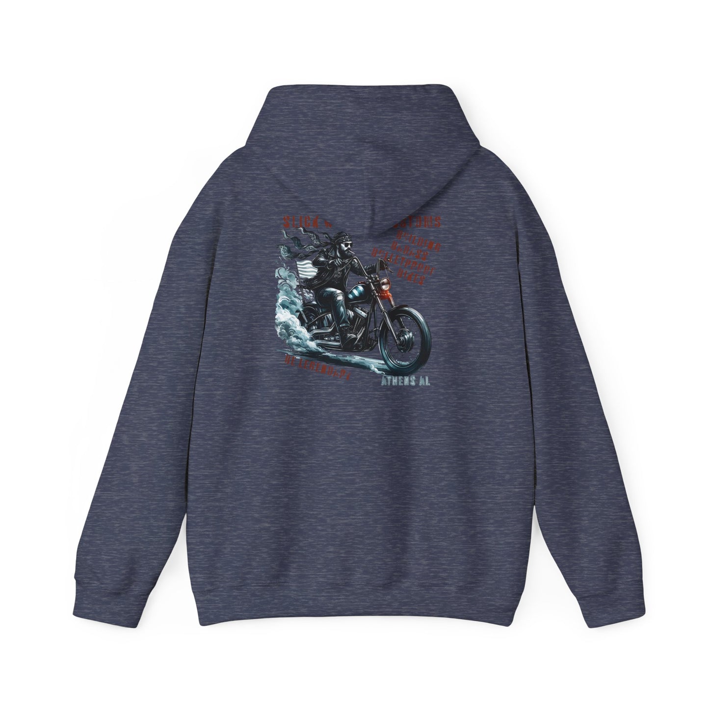 SWC Collection- Legendary Vintage Motorcycle Graphic Hoodie, Unisex Sweatshirt for Bikers, Comfortable Winter Apparel, Gift for Motorbike Lovers, Cozy Casual Wear