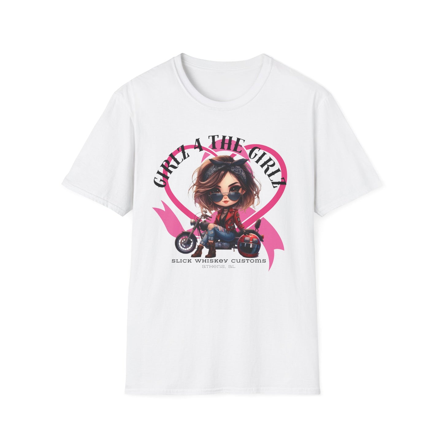 SWC Collection- 2025 Ribbon Run Breast Cancer Awareness, Biker Girl T-Shirt, Cool Motorcycle Tee, Gift for Bikers, Casual Style Top, Birthday Present, Unisex Graphic Shirt