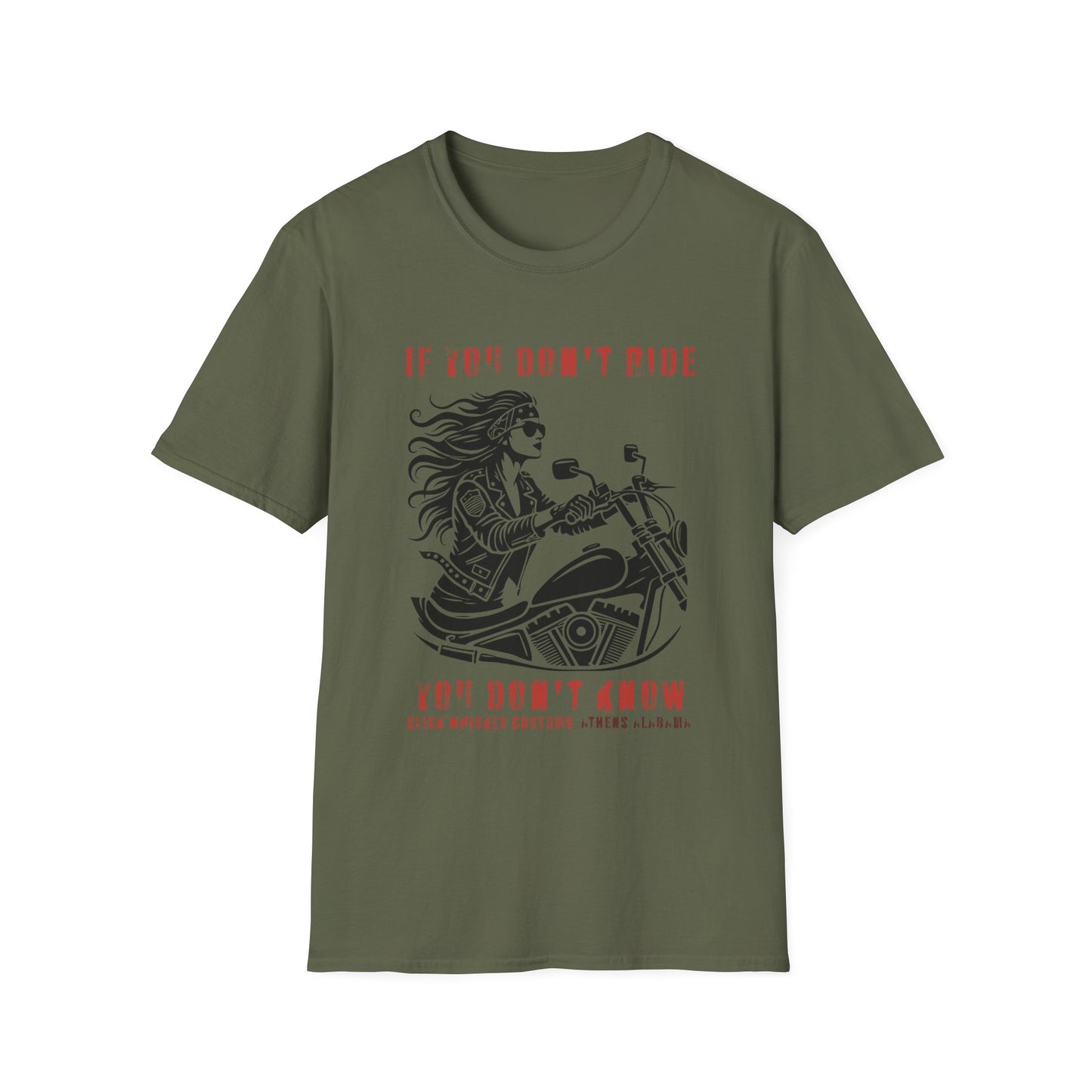 SWC Collection- Girl if you dont ride Motorcycle Enthusiast T-Shirt, If You Don't Ride You Don't Know, Unisex Tee, Gift for Bikers, Casual Wear, Summer Outing