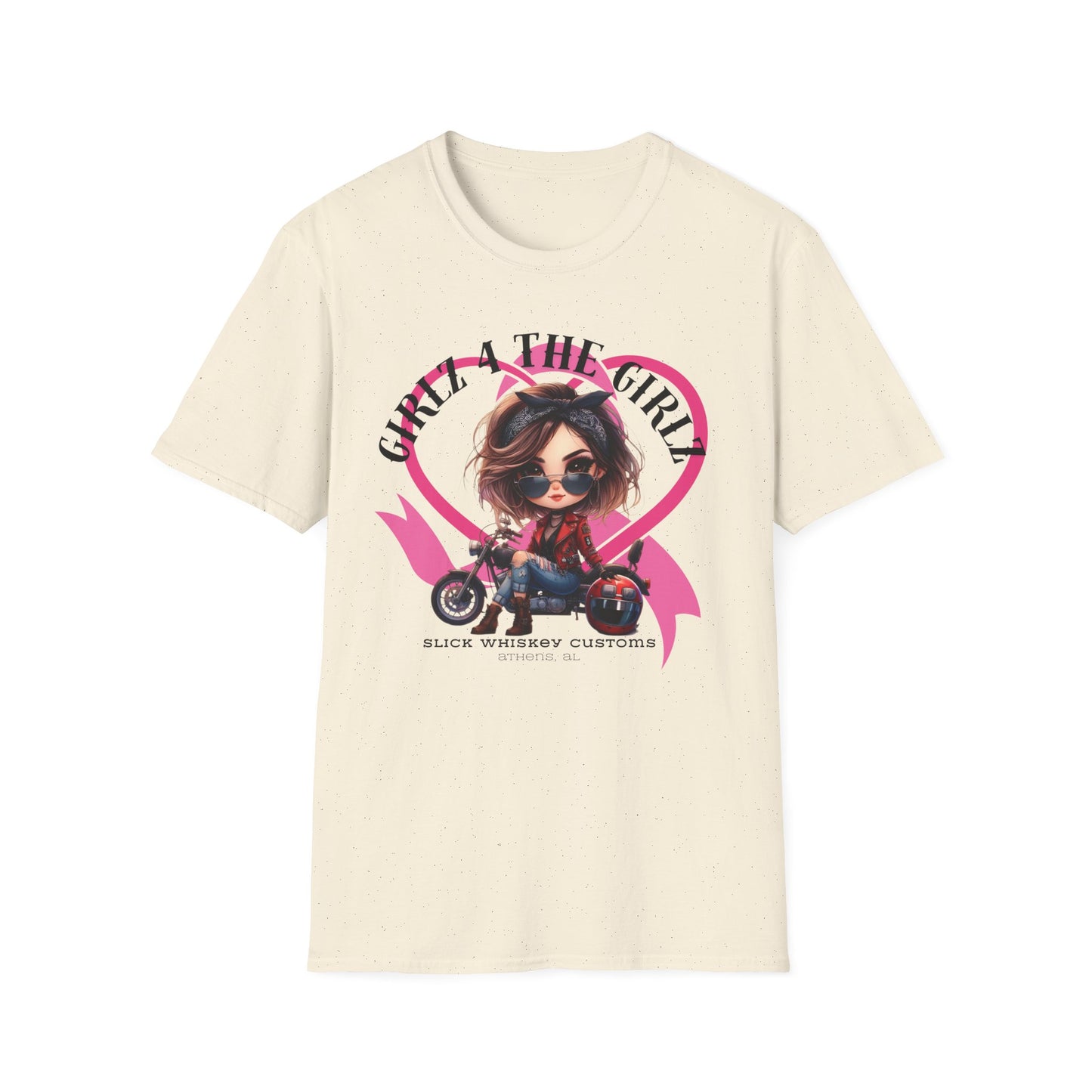 SWC Collection- 2025 Ribbon Run Breast Cancer Awareness, Biker Girl T-Shirt, Cool Motorcycle Tee, Gift for Bikers, Casual Style Top, Birthday Present, Unisex Graphic Shirt