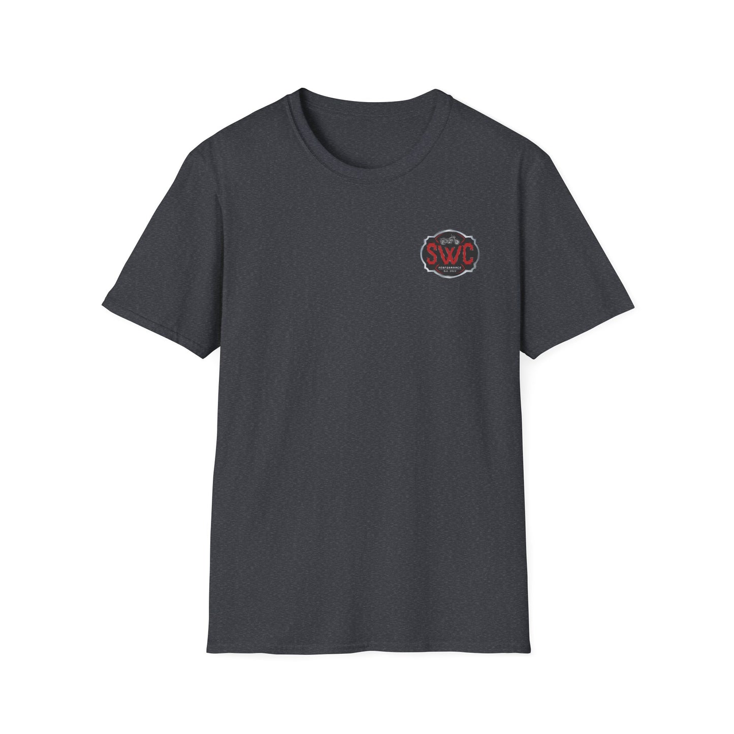 SWC Collection- Legendary Custom Motorcycle Graphic T-Shirt, Unisex Softstyle Tee, Vintage Biker Shirt, Ideal for Riders, Gift for Motorcycle Lovers, Casual Wear