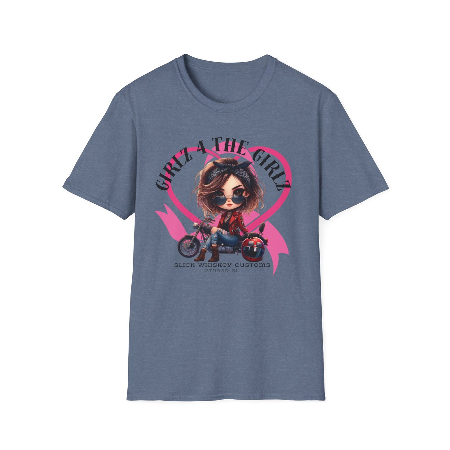 SWC Collection- 2025 Ribbon Run Breast Cancer Awareness, Biker Girl T-Shirt, Cool Motorcycle Tee, Gift for Bikers, Casual Style Top, Birthday Present, Unisex Graphic Shirt