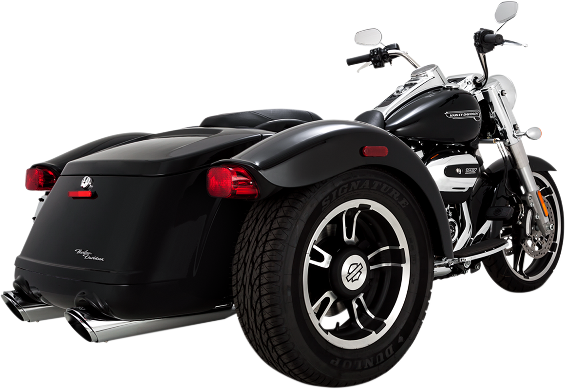 Vance & Hines Twin Slash Mufflers - FLRT