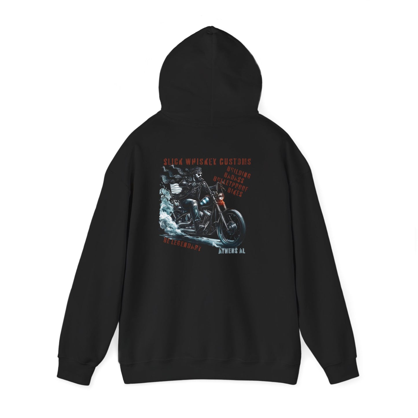 SWC Collection- Legendary Vintage Motorcycle Graphic Hoodie, Unisex Sweatshirt for Bikers, Comfortable Winter Apparel, Gift for Motorbike Lovers, Cozy Casual Wear