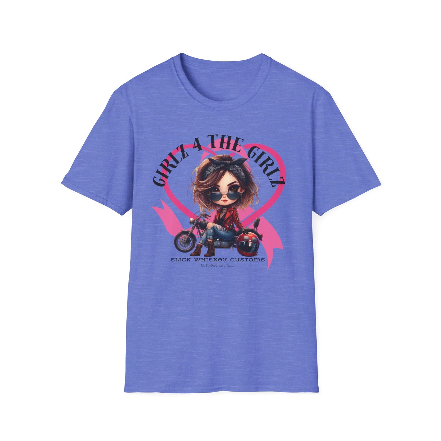 SWC Collection- 2025 Ribbon Run Breast Cancer Awareness, Biker Girl T-Shirt, Cool Motorcycle Tee, Gift for Bikers, Casual Style Top, Birthday Present, Unisex Graphic Shirt