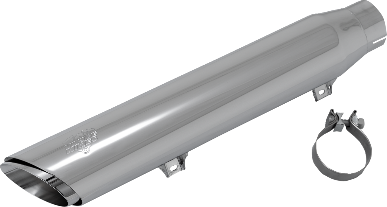 Vance & Hines Twin Slash Slip-On Muffler - Chrome - Softail