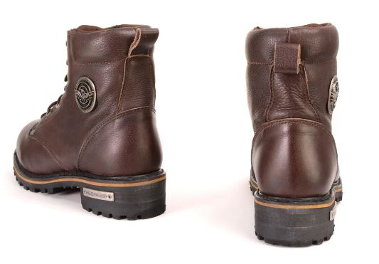 MBL9308 Women's Dark Brown Leather Lace-Up Bikers Casual Boot Milwaukee Leather