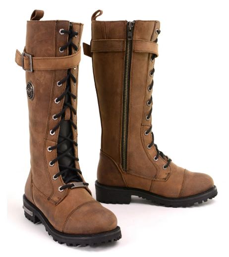 MBL9358 Women's Boots 14" Tall Brown Milwaukee Leather