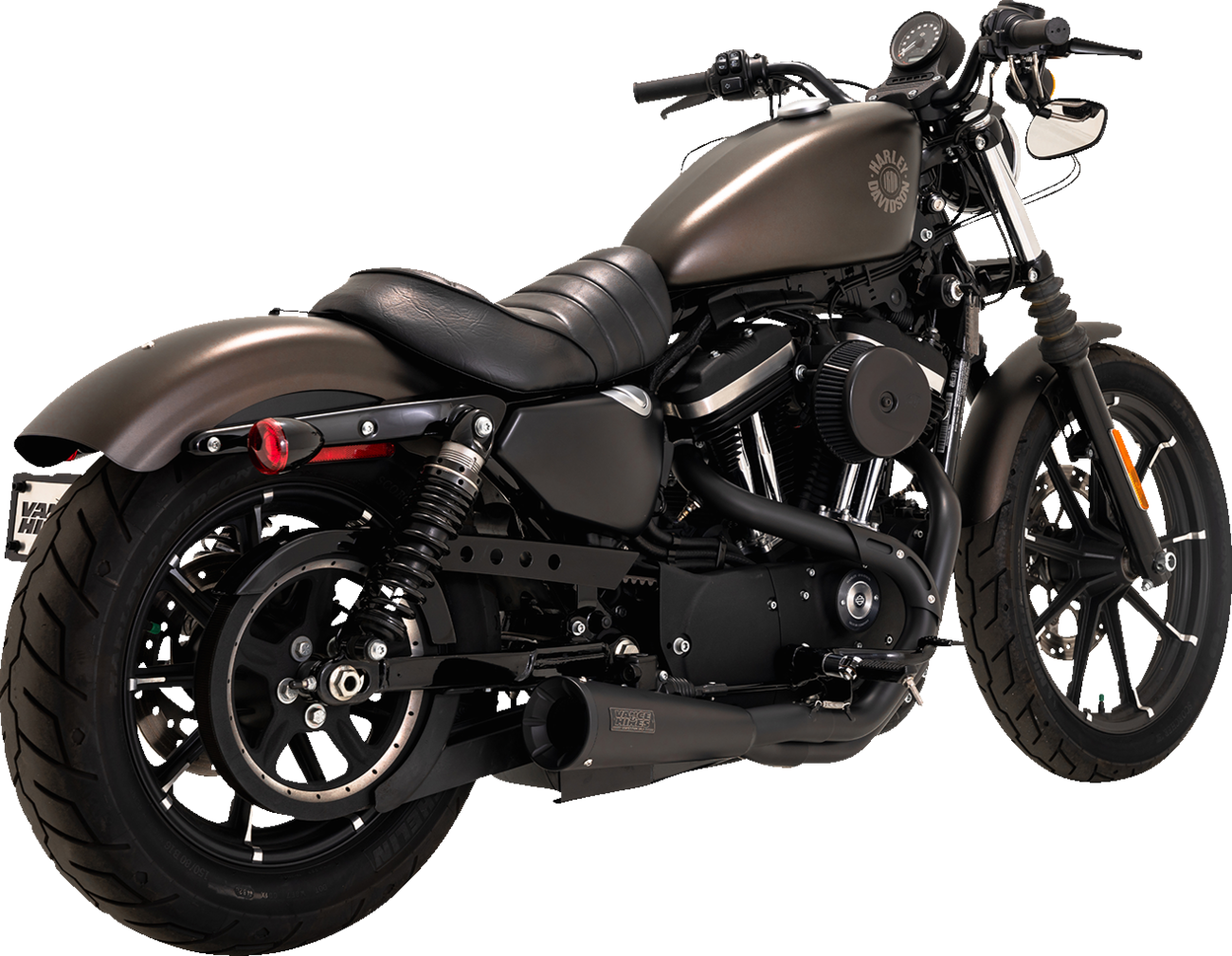 Vance & Hines Upsweep 2-into-1 Exhaust System - Stainless Steel - Black