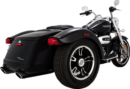 Vance & Hines Twin Slash Slip-On Mufflers - Black