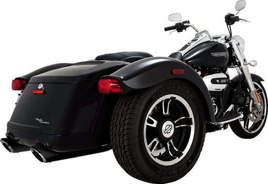 Vance & Hines Twin Slash Slip-On Mufflers - Black