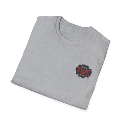 SWC Collection- Legendary Custom Motorcycle Graphic T-Shirt, Unisex Softstyle Tee, Vintage Biker Shirt, Ideal for Riders, Gift for Motorcycle Lovers, Casual Wear