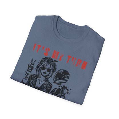 SWC Collection- My TurnGirl Biker Vibes T-Shirt, Cool Graphic Tee for Motorcycle Enthusiasts, Gift for Riders, Casual Wear, Birthday Gift