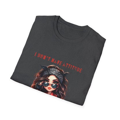 SWC Collection- Girl Attitude & Purpose T-Shirt, Funny Graphic Tee, Unique Gift for Her, Statement Shirt, Casual Everyday Wear