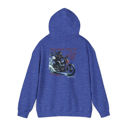 SWC Collection- Legendary Vintage Motorcycle Graphic Hoodie, Unisex Sweatshirt for Bikers, Comfortable Winter Apparel, Gift for Motorbike Lovers, Cozy Casual Wear