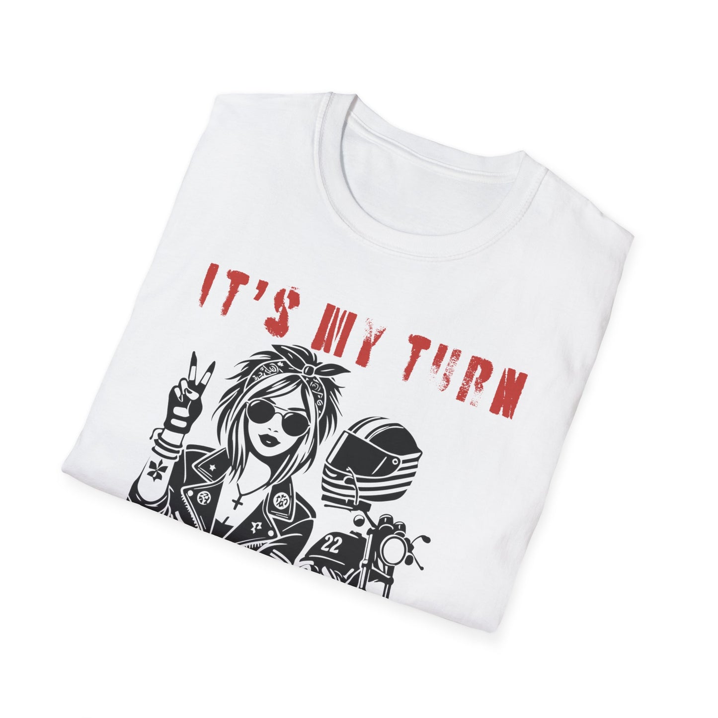 SWC Collection- My TurnGirl Biker Vibes T-Shirt, Cool Graphic Tee for Motorcycle Enthusiasts, Gift for Riders, Casual Wear, Birthday Gift