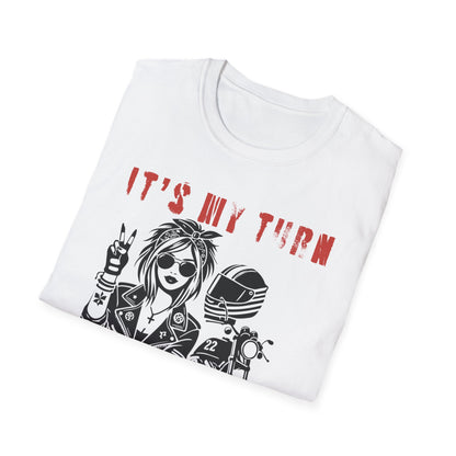 SWC Collection- My TurnGirl Biker Vibes T-Shirt, Cool Graphic Tee for Motorcycle Enthusiasts, Gift for Riders, Casual Wear, Birthday Gift