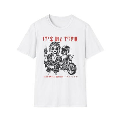 SWC Collection- My TurnGirl Biker Vibes T-Shirt, Cool Graphic Tee for Motorcycle Enthusiasts, Gift for Riders, Casual Wear, Birthday Gift