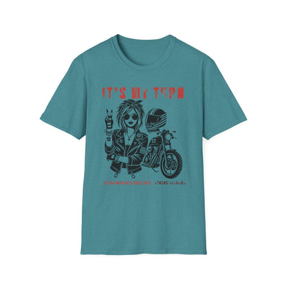 SWC Collection- My TurnGirl Biker Vibes T-Shirt, Cool Graphic Tee for Motorcycle Enthusiasts, Gift for Riders, Casual Wear, Birthday Gift