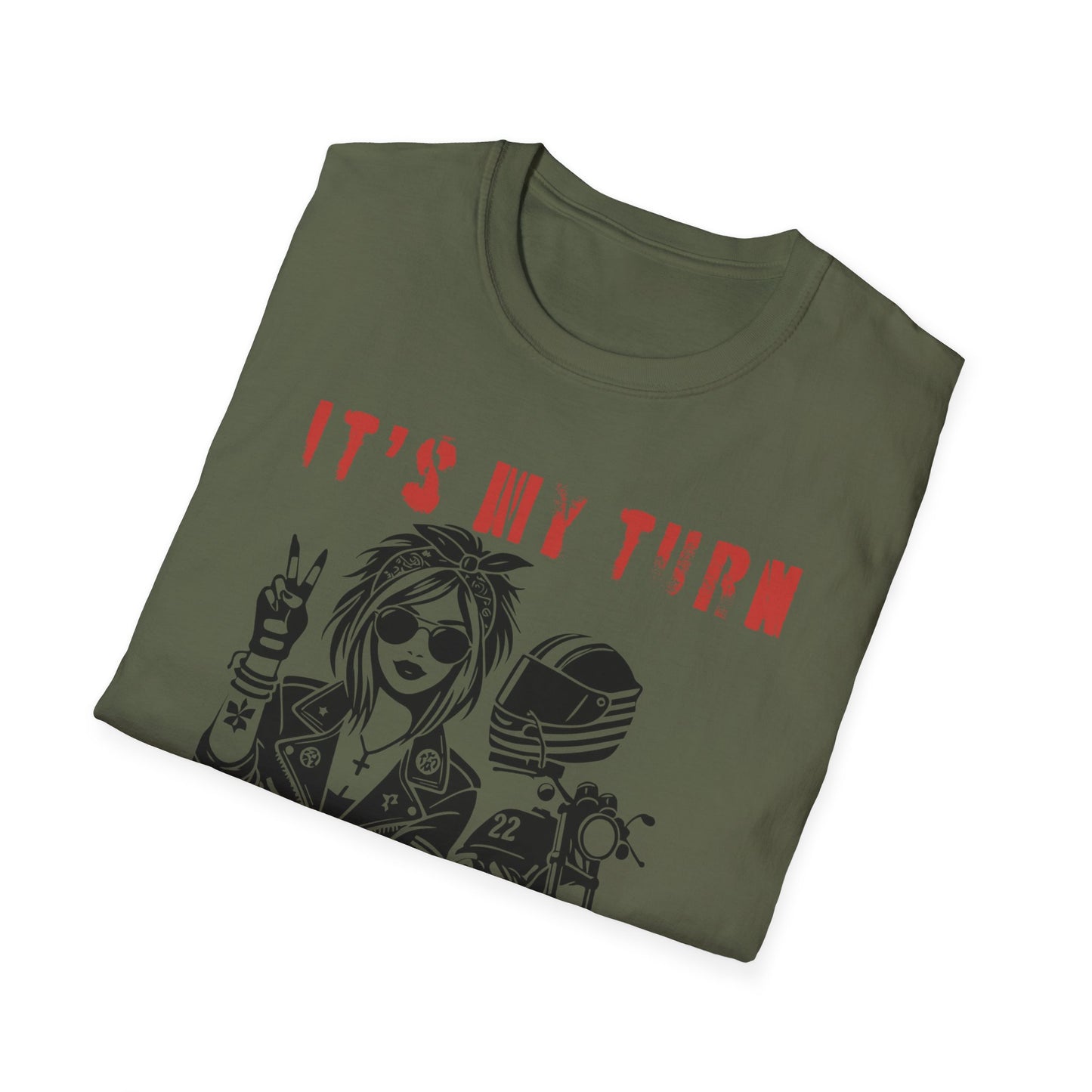 SWC Collection- My TurnGirl Biker Vibes T-Shirt, Cool Graphic Tee for Motorcycle Enthusiasts, Gift for Riders, Casual Wear, Birthday Gift