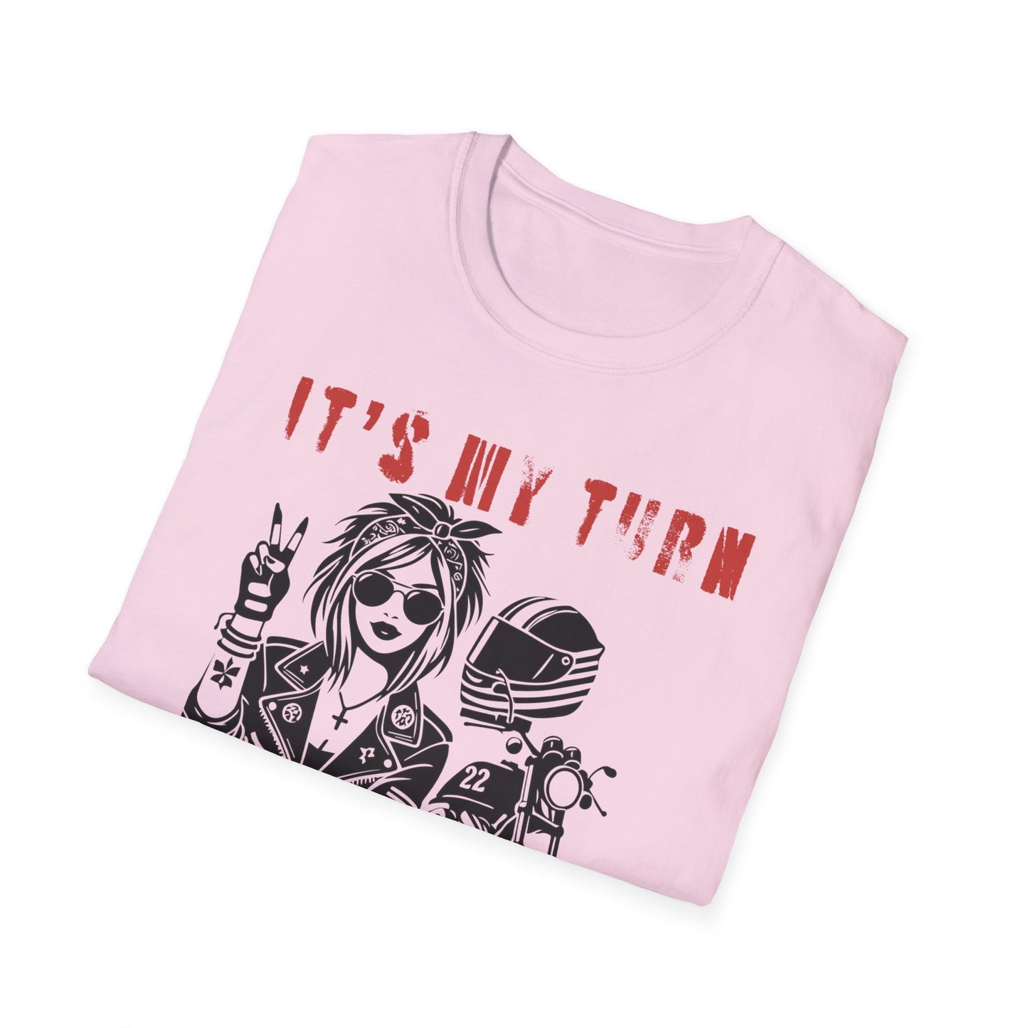 SWC Collection- My TurnGirl Biker Vibes T-Shirt, Cool Graphic Tee for Motorcycle Enthusiasts, Gift for Riders, Casual Wear, Birthday Gift