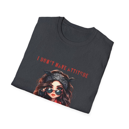 SWC Collection- Girl Attitude & Purpose T-Shirt, Funny Graphic Tee, Unique Gift for Her, Statement Shirt, Casual Everyday Wear