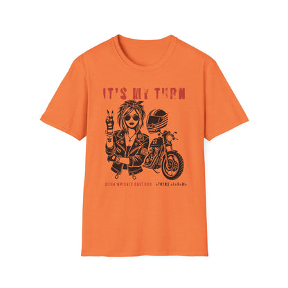 SWC Collection- My TurnGirl Biker Vibes T-Shirt, Cool Graphic Tee for Motorcycle Enthusiasts, Gift for Riders, Casual Wear, Birthday Gift