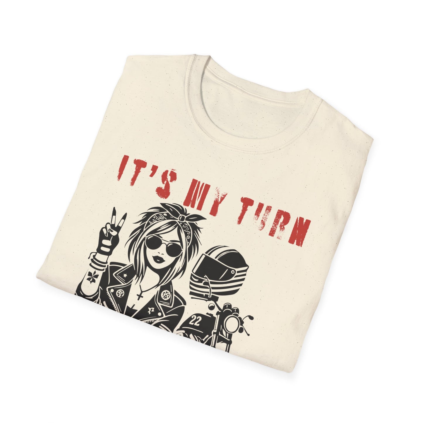 SWC Collection- My TurnGirl Biker Vibes T-Shirt, Cool Graphic Tee for Motorcycle Enthusiasts, Gift for Riders, Casual Wear, Birthday Gift