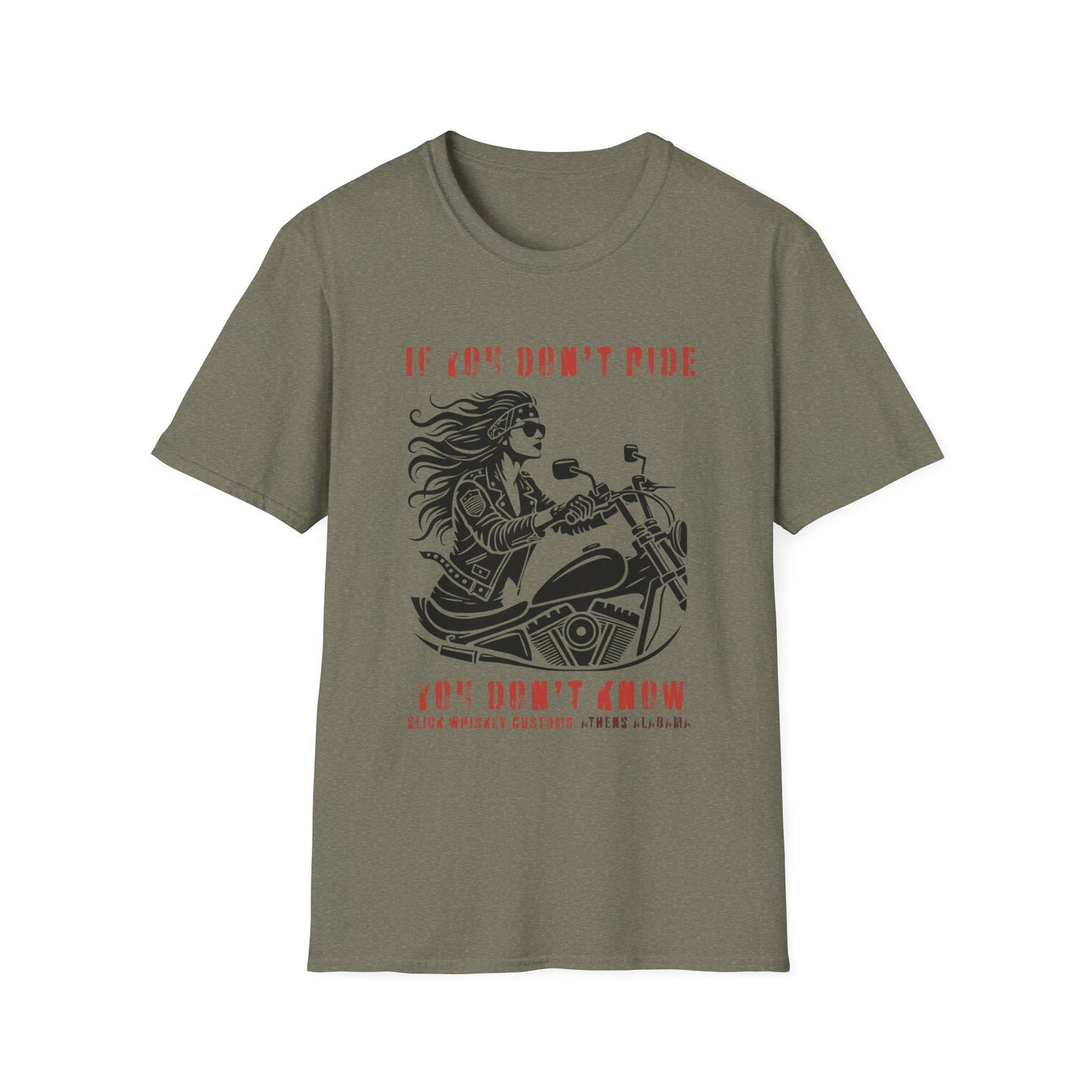 SWC Collection- Girl if you dont ride Motorcycle Enthusiast T-Shirt, If You Don't Ride You Don't Know, Unisex Tee, Gift for Bikers, Casual Wear, Summer Outing