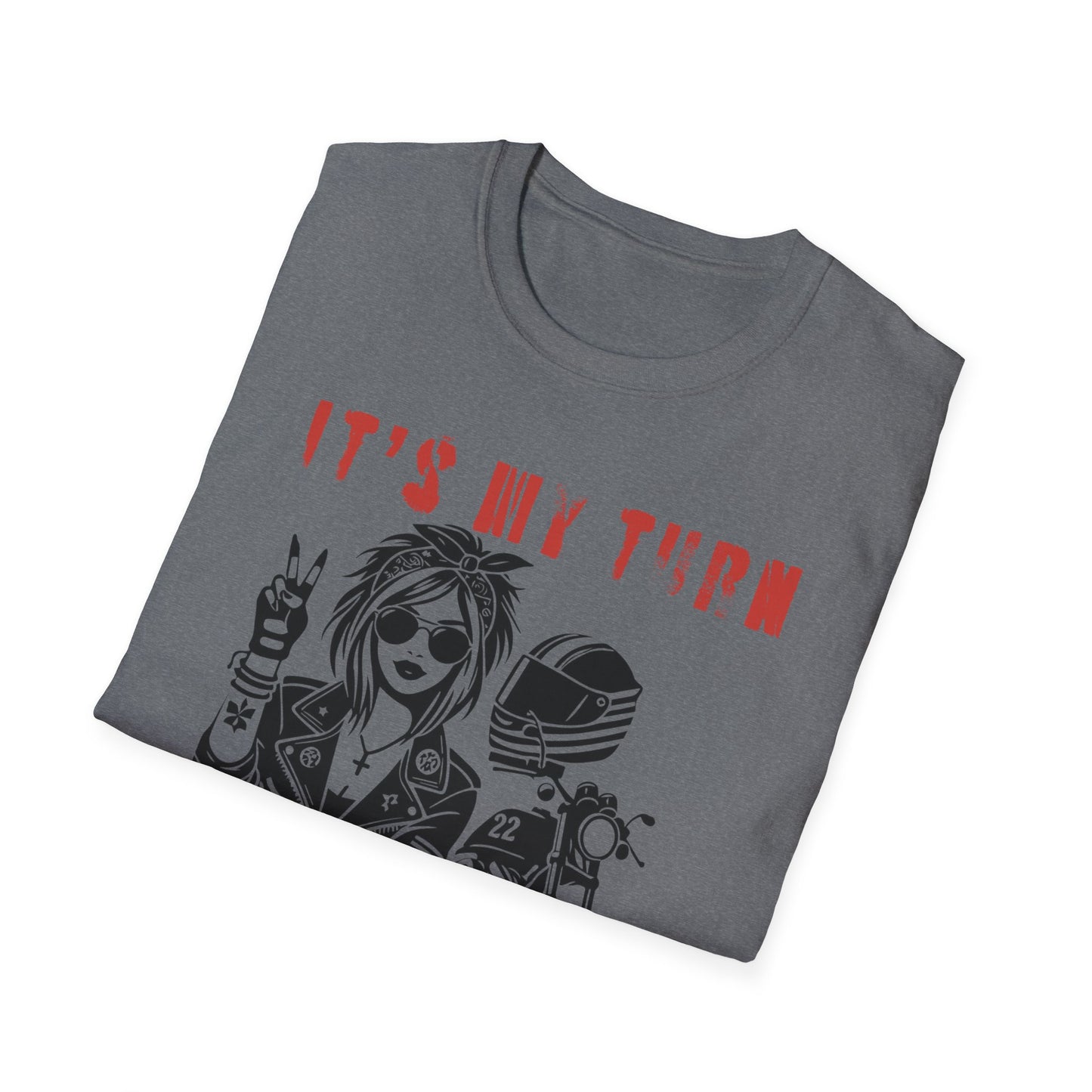 SWC Collection- My TurnGirl Biker Vibes T-Shirt, Cool Graphic Tee for Motorcycle Enthusiasts, Gift for Riders, Casual Wear, Birthday Gift