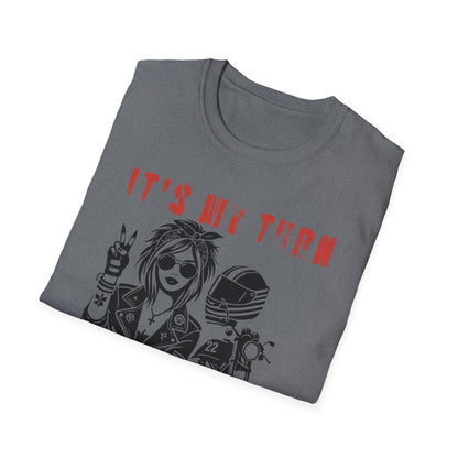 SWC Collection- My TurnGirl Biker Vibes T-Shirt, Cool Graphic Tee for Motorcycle Enthusiasts, Gift for Riders, Casual Wear, Birthday Gift