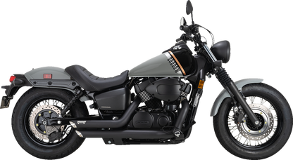 Vance & Hines Shortshots Staggered Exhaust System - Black