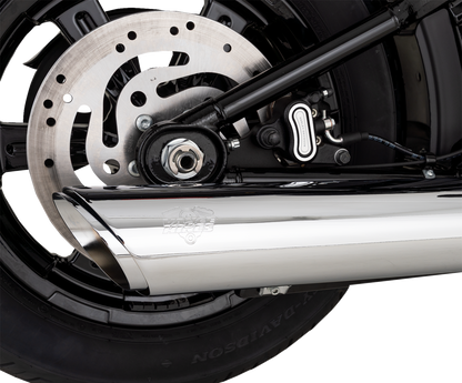 Vance & Hines Twin Slash Slip-On Muffler - Chrome - Softail