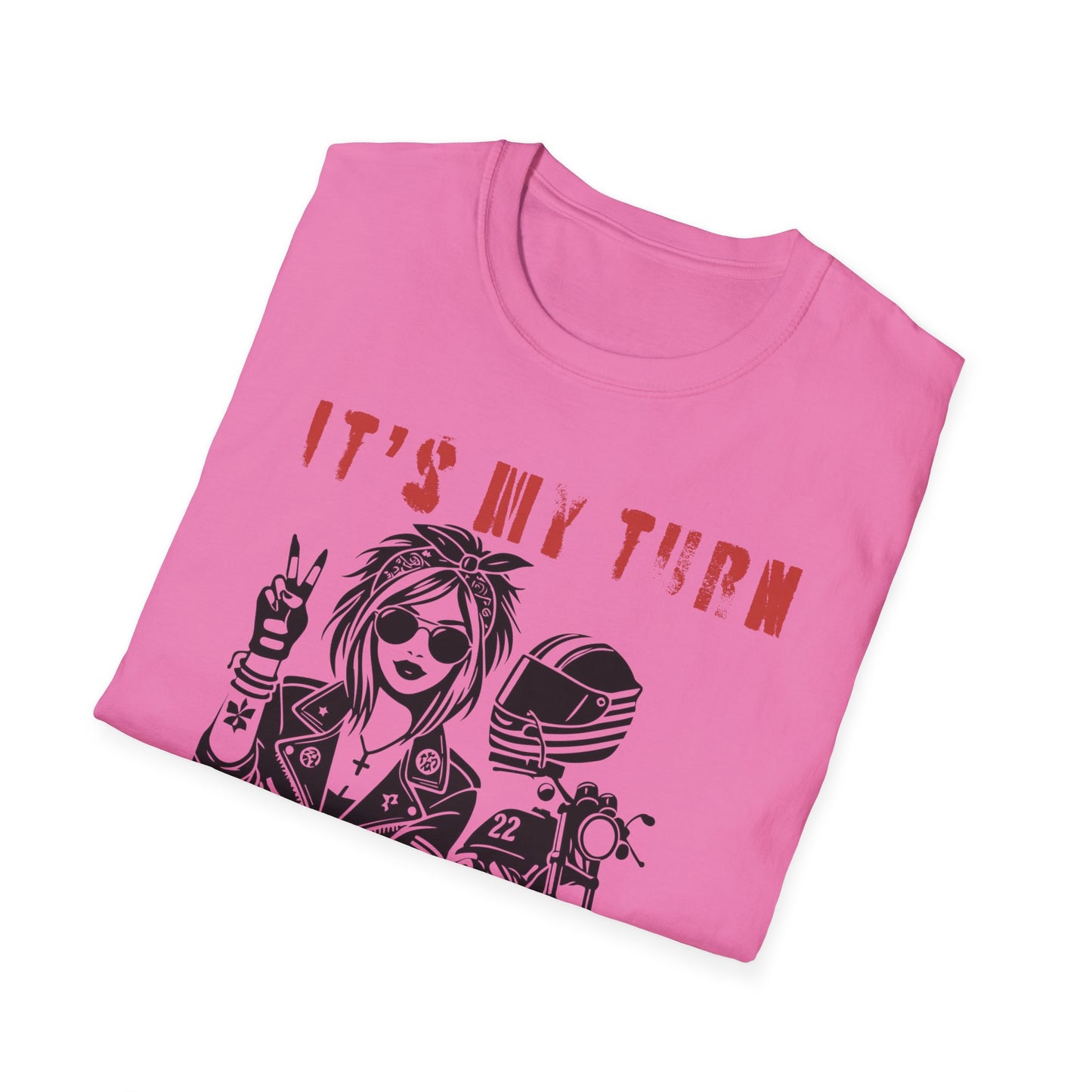SWC Collection- My TurnGirl Biker Vibes T-Shirt, Cool Graphic Tee for Motorcycle Enthusiasts, Gift for Riders, Casual Wear, Birthday Gift