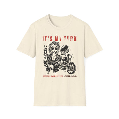 SWC Collection- My TurnGirl Biker Vibes T-Shirt, Cool Graphic Tee for Motorcycle Enthusiasts, Gift for Riders, Casual Wear, Birthday Gift