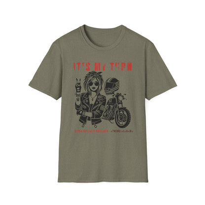 SWC Collection- My TurnGirl Biker Vibes T-Shirt, Cool Graphic Tee for Motorcycle Enthusiasts, Gift for Riders, Casual Wear, Birthday Gift