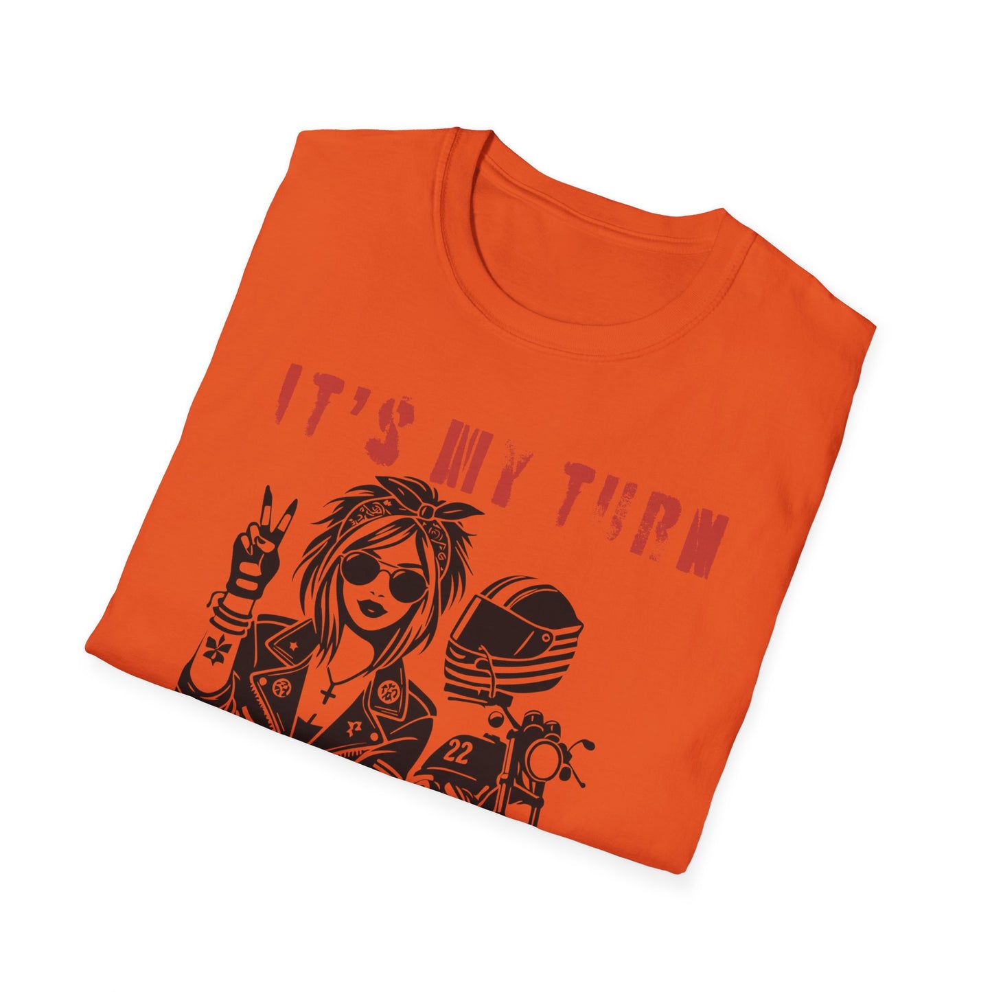 SWC Collection- My TurnGirl Biker Vibes T-Shirt, Cool Graphic Tee for Motorcycle Enthusiasts, Gift for Riders, Casual Wear, Birthday Gift