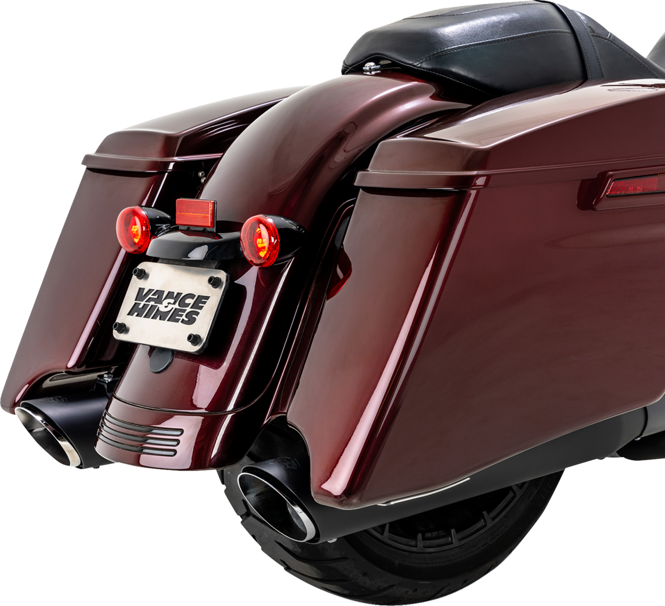 Vance & Hines Twin Slash Slip-On Muffler - Black