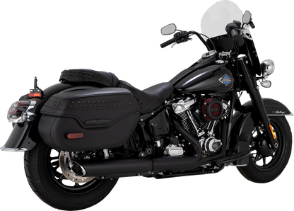 Vance & Hines Twin Slash Slip-On Muffler - Black - Softail
