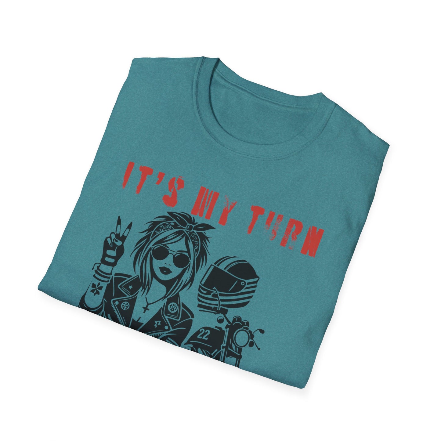 SWC Collection- My TurnGirl Biker Vibes T-Shirt, Cool Graphic Tee for Motorcycle Enthusiasts, Gift for Riders, Casual Wear, Birthday Gift