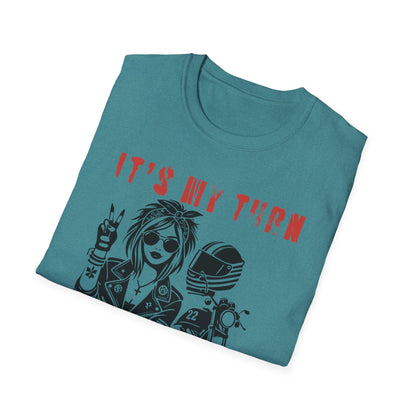 SWC Collection- My TurnGirl Biker Vibes T-Shirt, Cool Graphic Tee for Motorcycle Enthusiasts, Gift for Riders, Casual Wear, Birthday Gift